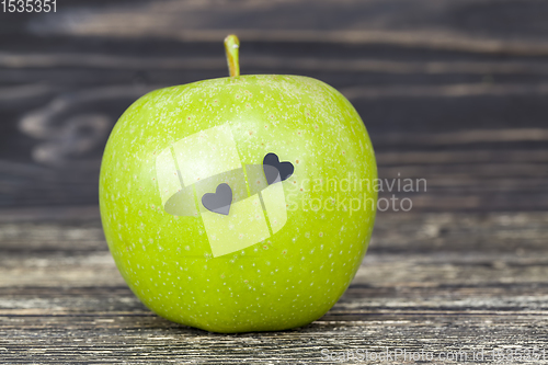 Image of big beautiful green Apple