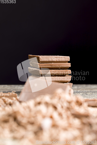 Image of crumbs from delicious chocolate