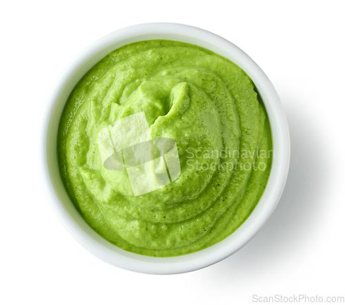 Image of green vegetable puree