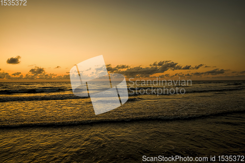 Image of sunset on the Baltic sea