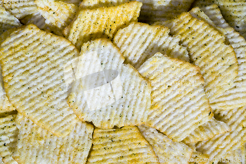 Image of potato fluted chips