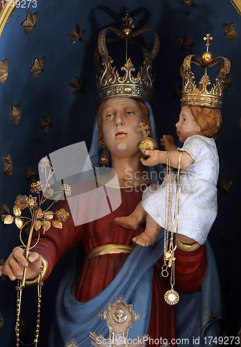 Image of Blessed Virgin Mary with baby Jesus