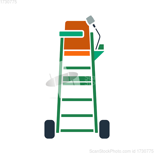 Image of Tennis Referee Chair Tower Icon