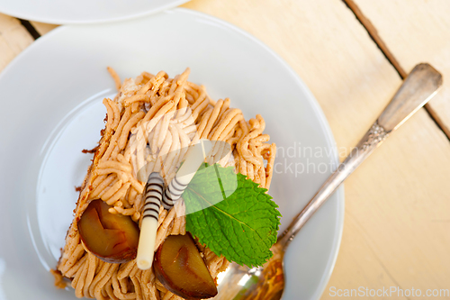 Image of chestnut cream cake dessert