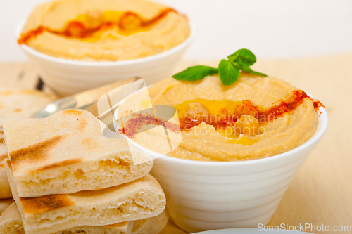 Image of Hummus with pita bread