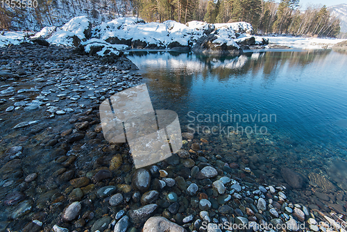 Image of Crystal pure water of blue lake