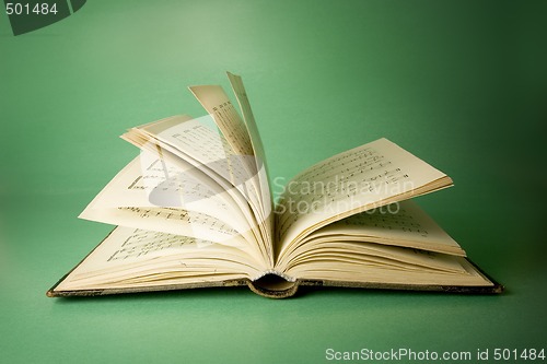 Image of Old book, open