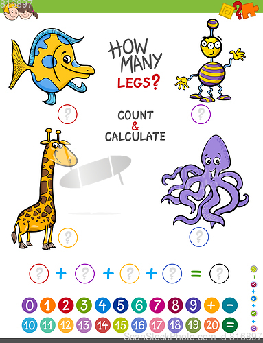 Image of educational mathematical game for kids