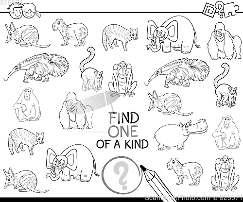 Image of one of a kind coloring page