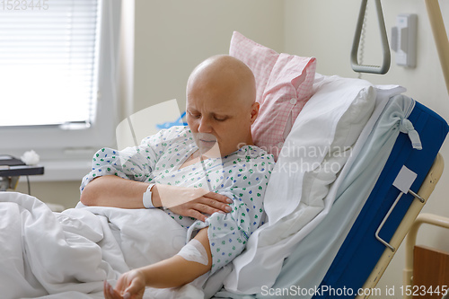 Image of Middle age woman cancer patient