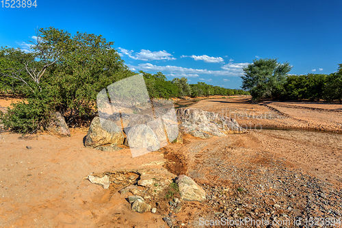 Image of Namibia river landscape, Africa wilderness