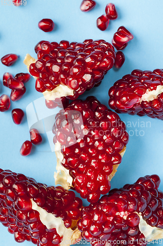 Image of red pomegranate seeds