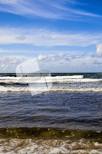 Image of small waves on the Baltic sea