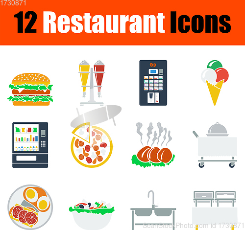 Image of Restaurant Icon Set