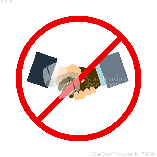 Image of No Hand Shake Icon