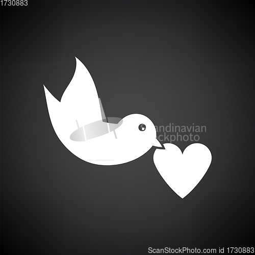 Image of Dove With Heart Icon
