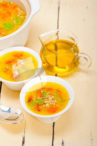 Image of Syrian barley broth soup Aleppo style