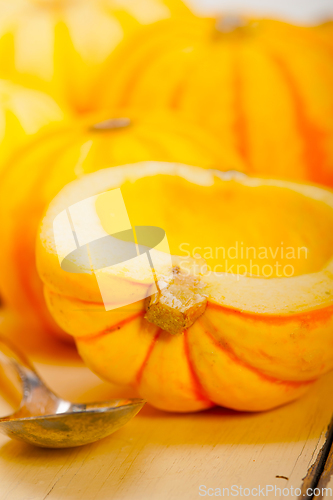 Image of fresh yellow pumpkin