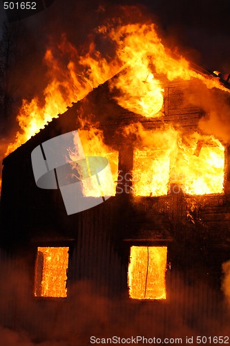 Image of Burning house