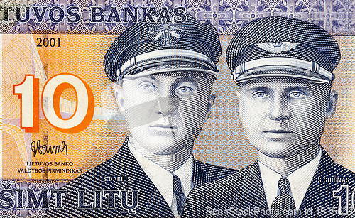 Image of withdrawn Lithuanian litas