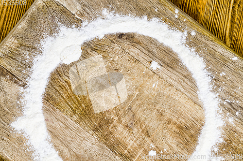 Image of flour on the board