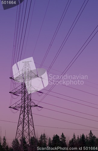 Image of High voltage powerline