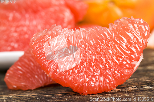 Image of red grapefruit, close-up