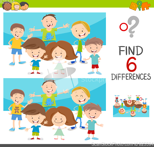 Image of spot the differences with kids