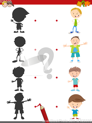 Image of shadow activity with kids