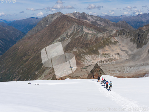 Image of Hight mountain landscape in Tyrol Alps