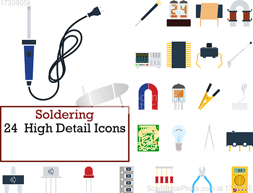 Image of Soldering Icon Set