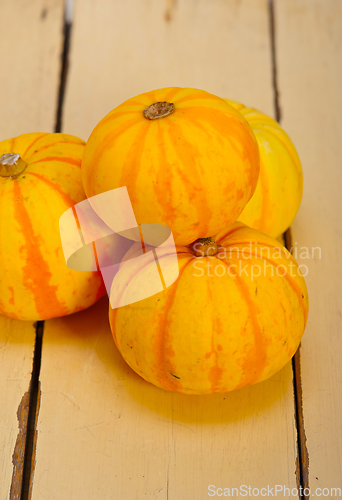 Image of fresh yellow pumpkin