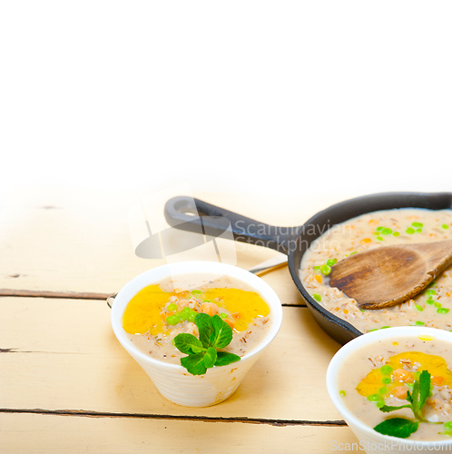 Image of Hearty Middle Eastern Chickpea and Barley Soup