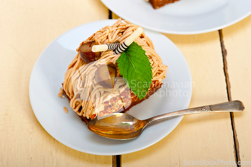 Image of chestnut cream cake dessert