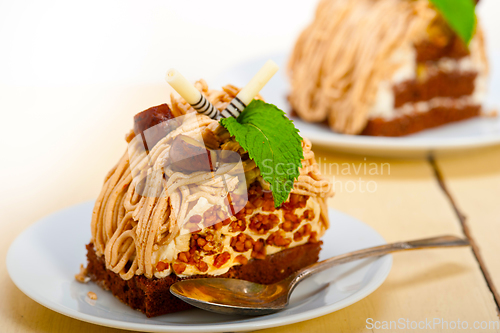 Image of chestnut cream cake dessert