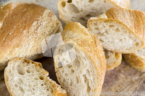 Image of light baguette of rye flour