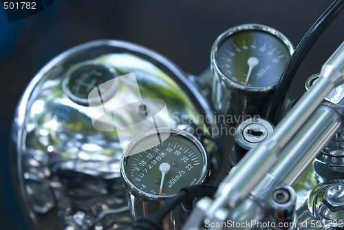 Image of Instruments on motorbike