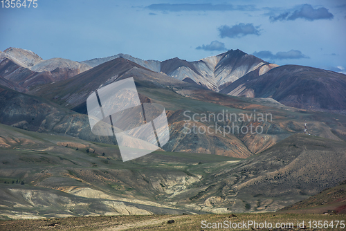 Image of Different colored mountains