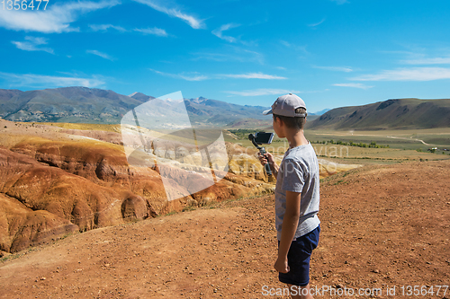 Image of Young boy in valley of Mars