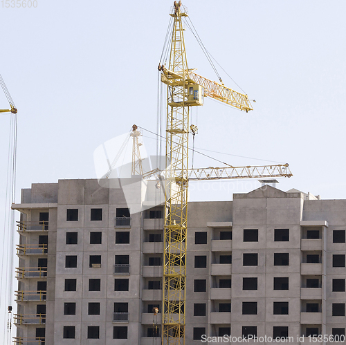 Image of construction cranes