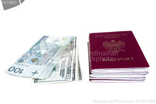 Image of Money and passports 