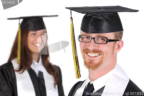 Image of happy graduation a young man