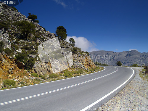 Image of left turn road