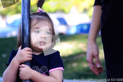Image of Little girl Playing at the Park
