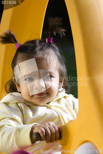 Image of Little Girl on the Swing