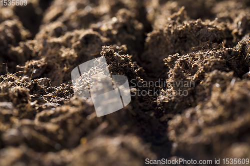 Image of ploughed brown soil