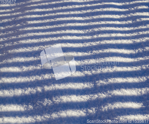 Image of striped shadows on a Sunny day