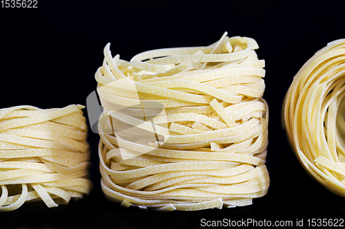 Image of beautifully twisted wheat noodles