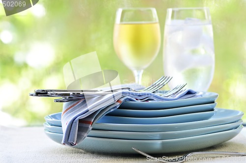 Image of Plates and cutlery