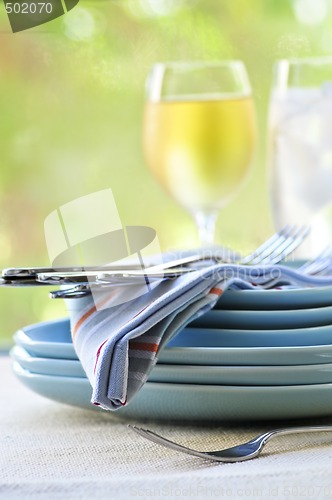 Image of Plates and cutlery